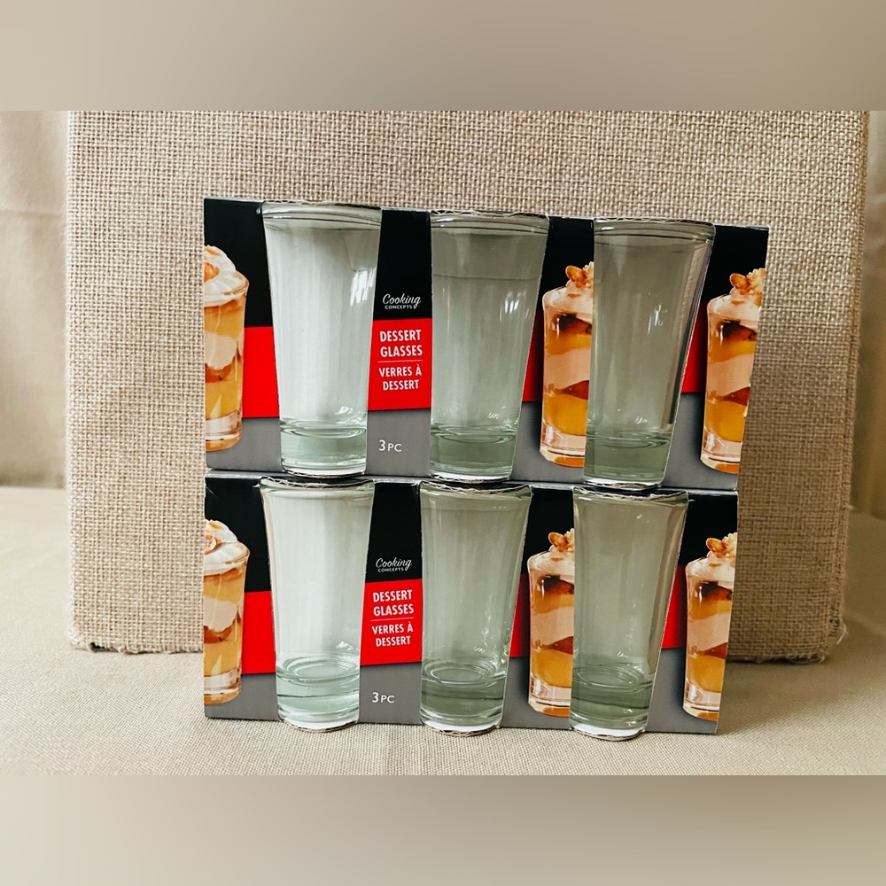 Cooking Concepts Clear Dessert Glasses Sets